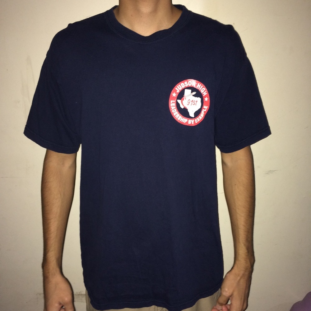 Gildan heavy cotton L Navy Blue afjrotc  t shirt
